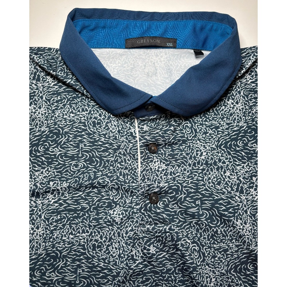 Greyson Men's Performance All Over Print Golf Polo Shirt | Performance | XXL - Picture 2 of 5